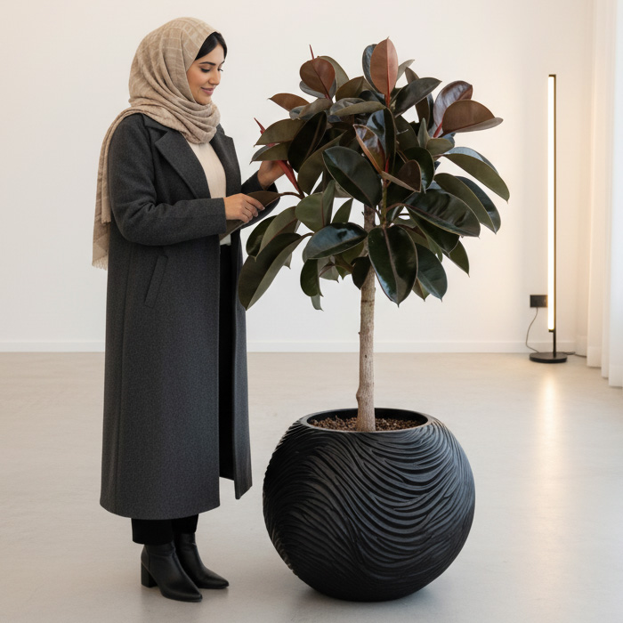 گلدان-دکوراتیو-فیکوس-بلک-شماره-123-(ارسال-سریع-امروز) گلدان دکوراتیو فیکوس بلک شماره 123 (ارسال سریع امروز) - Image 1