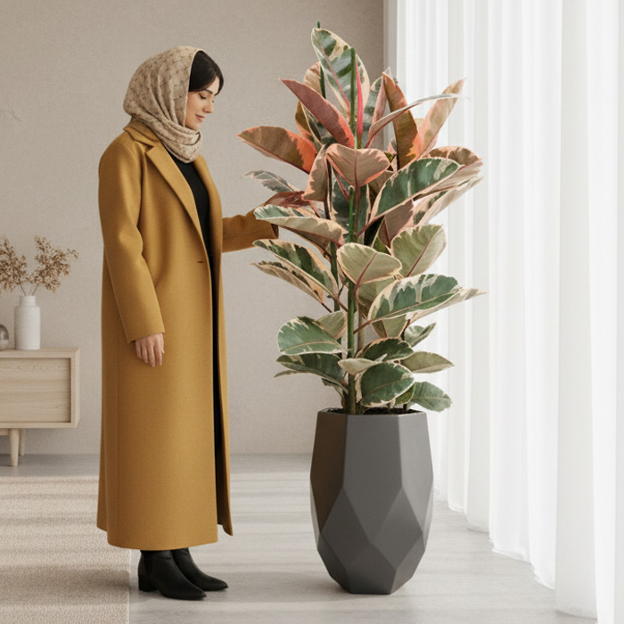 گلدان-دکوراتیو-فیکوس-شرابی-شماره-77-(ارسال-سریع-امروز) گلدان دکوراتیو فیکوس شرابی شماره 77 (ارسال سریع امروز) - Image 1