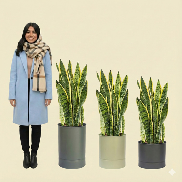 سانسوریا گلدان سانسوریا ابلق مدل es شماره 85 (ارسال سریع امروز) - Image 1